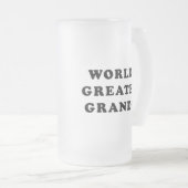 Grootste opa ter wereld matglas bierpul (Voorkant rechts)