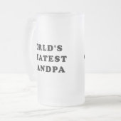 Grootste opa ter wereld matglas bierpul (Voorkant links)