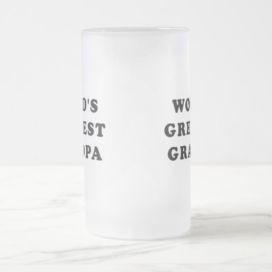 Grootste opa ter wereld matglas bierpul (Center)