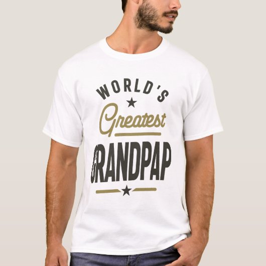Grootste opa ter wereld - pa opa t-shirt (Voorkant)