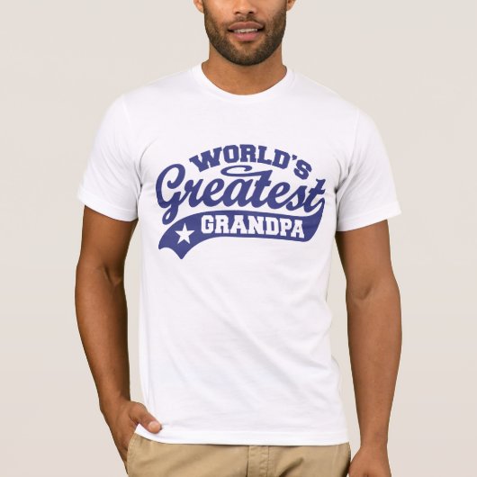 Grootste opa ter wereld t-shirt (Voorkant)