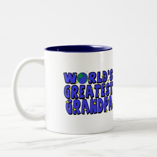 Grootste opa ter wereld tweekleurige koffiemok (Links)