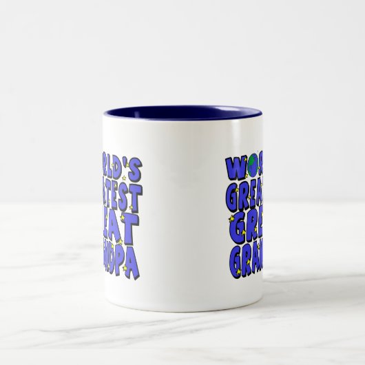 Grootste opa ter wereld tweekleurige koffiemok (Center)