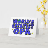 Grootste Opa van de wereld Kaart (Gele Bloem)