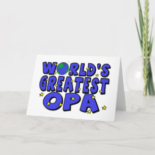 Grootste Opa van de wereld Kaart