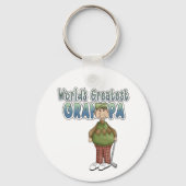Grootste opa van Golfwereld Sleutelhanger (Voorkant)