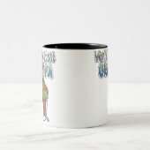 Grootste opa van Golfwereld Tweekleurige Koffiemok (Center)