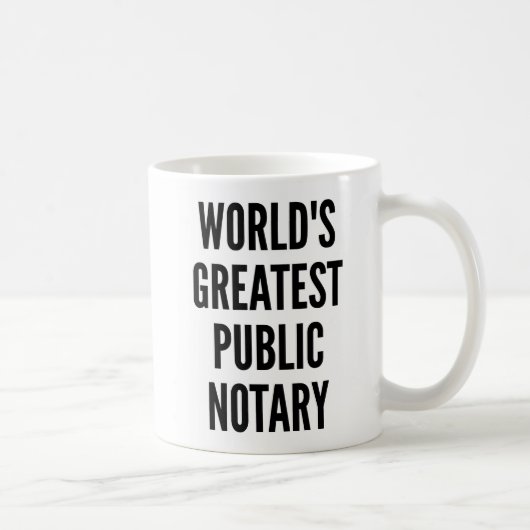 Grootste Openbare Notaris Ter Wereld Koffiemok (Rechts)