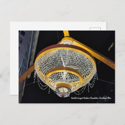 Grootste openlucht kroonluchter Briefkaart ter wer (Voorkant / Achterkant)