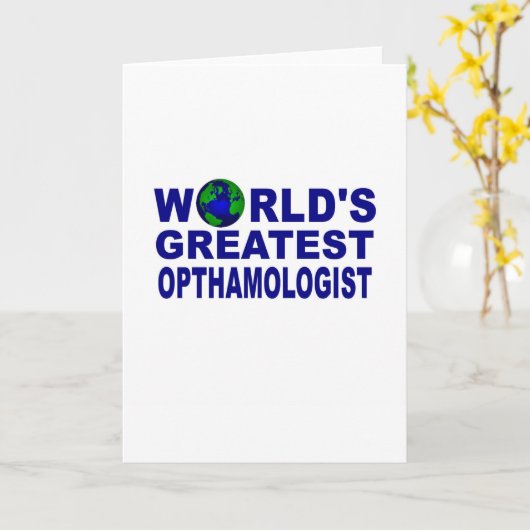 Grootste opthamoloog ter wereld kaart (Gele Bloem)