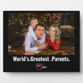 Grootste ouders ter wereld voor papa en mama fotoplaat (Voorkant)