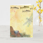 Grootste pap Geviste forel Kaart (Gele Bloem)