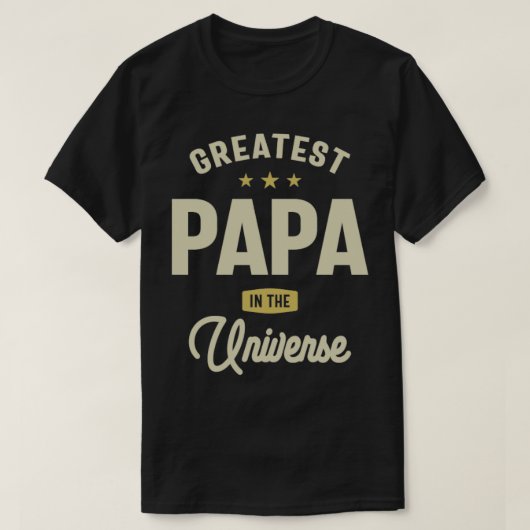 Grootste pap in het universum t-shirt (Design voorkant)