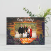 Grootste Pap Verjaardag Zonsondergang 2584 Kaart (Staand voorkant)