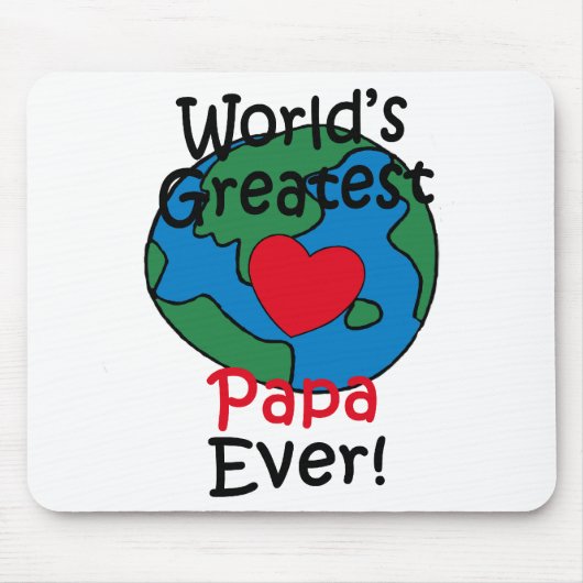 Grootste Papa Hart ter Wereld Muismat (Voorkant)