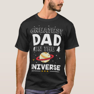 Grootste papa in het universum ruimte astronaut va t-shirt