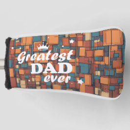 "Grootste papa ooit" op maat gedrukt Golfheadcover