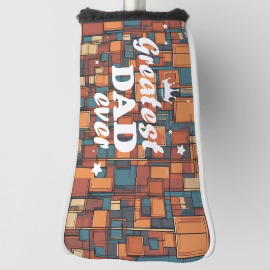 "Grootste papa ooit" op maat gedrukt Golfheadcover (Draai 90)