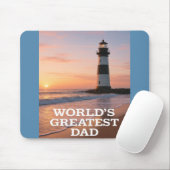 Grootste papa ter wereld – Coastal Sunrise Edition Muismat (Met muis)