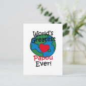 Grootste Papou Hart ter Wereld Briefkaart (Staand voorkant)