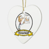 GROOTSTE PODIATRIST VROUWEN CARTOON KERAMISCH ORNAMENT (Links)