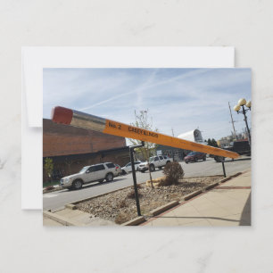 Grootste potlood ter wereld, Casey, Illinois Briefkaart