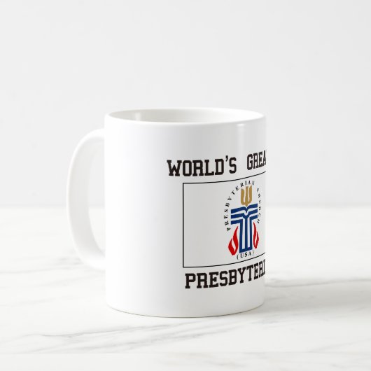 Grootste presbyteriaanse koffiemok (Voorkant links)
