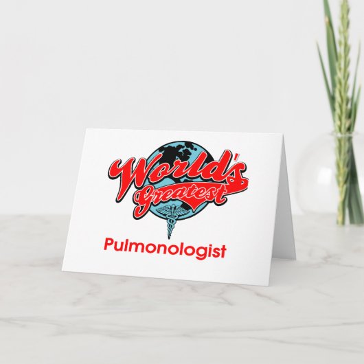 Grootste Pulmonologist van de wereld Kaart (Voorkant)