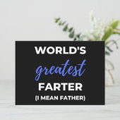 Grootste Scheter Ter Wereld, Ik bedoel Vader Feestdagenkaart (Staand voorkant)