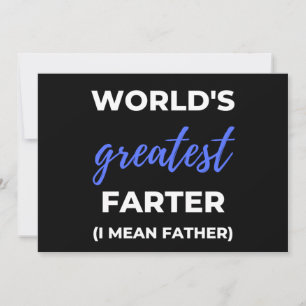 Grootste Scheter Ter Wereld, Ik bedoel Vader Feestdagenkaart