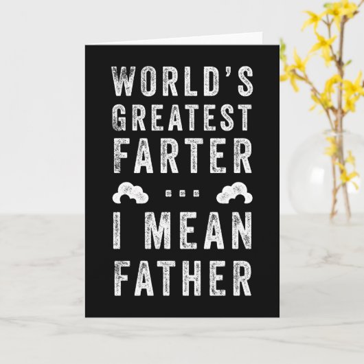 Grootste Scheter Ter Wereld Vaderdag Aangepaste Kl Kaart (Gele Bloem)