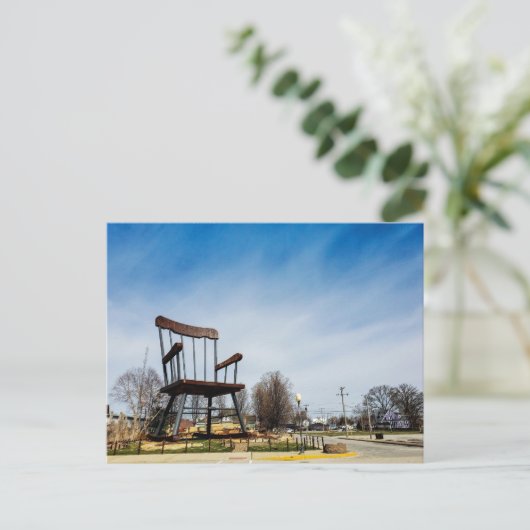 Grootste schommelstoel ter wereld, Casey, Illinois Briefkaart (Staand voorkant)