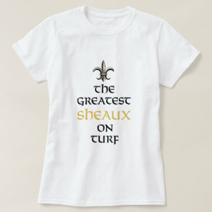 GROOTSTE SHEAUX OP TURF NEW ORLEANS SAINTS 2009 T-SHIRT