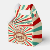 Grootste Show op Earth Circus Kids Verjaardagsfees Bedankdoosjes (Voorkant Zijde)