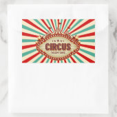 Grootste Show op Earth Circus Kids Verjaardagsfees Rechthoekige Sticker (Tas)