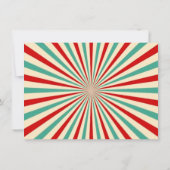 Grootste Show op Earth Circus Verjaardagsuitnodigi (Achterkant)