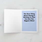 Grootste Slice Verjaardag Kaart (Binnen)