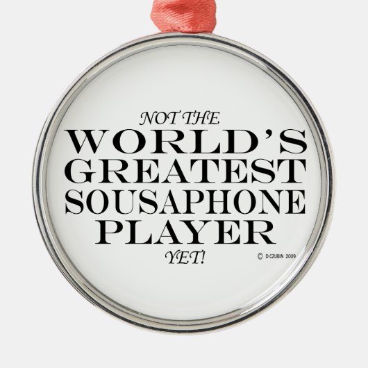 Grootste Sousaphone Player, maar Metal Ornament (Voorkant)