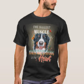 Grootste spieren in Bernese Mountain Dog is Heart T-shirt (Voorkant)