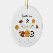 Grootste sportfan  keramisch ornament (Rechts)