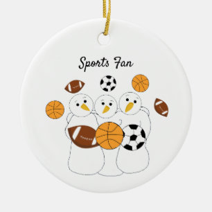 Grootste sportfan keramisch ornament