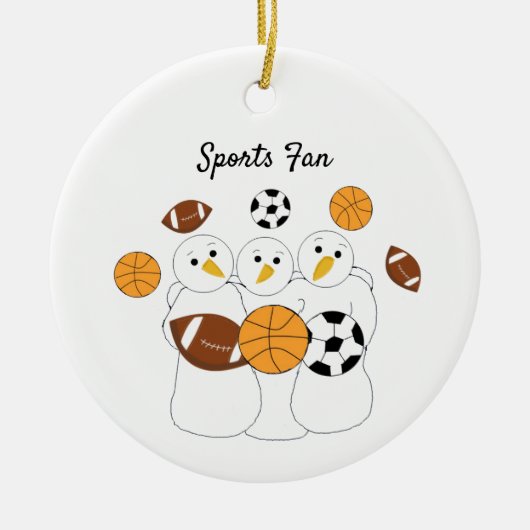 Grootste sportfan  keramisch ornament (Voorkant)