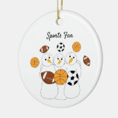 Grootste sportfan  keramisch ornament (Links)
