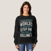 Grootste stiefvader Grappig gezegde Grappige stief Trui (Voorkant volledig)