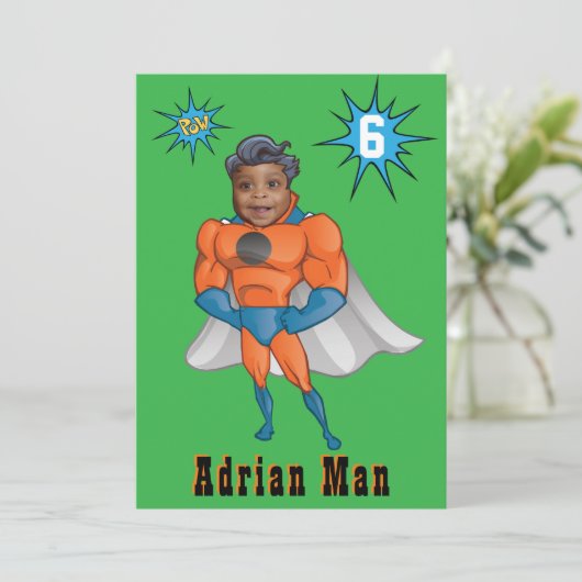 Grootste superheld Geweldige Comic Birthday Kind Kaart (Staand voorkant)