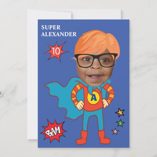 Grootste Superhero plezier met afbeelding van het Kaart (Voorkant)