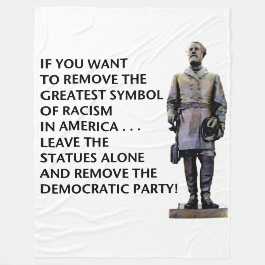 GROOTSTE SYMBOOL VAN RACISME FLEECE DEKEN (Voorkant)