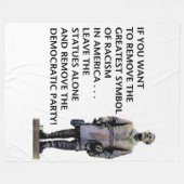 GROOTSTE SYMBOOL VAN RACISME FLEECE DEKEN (Voorkant (Horizontaal))