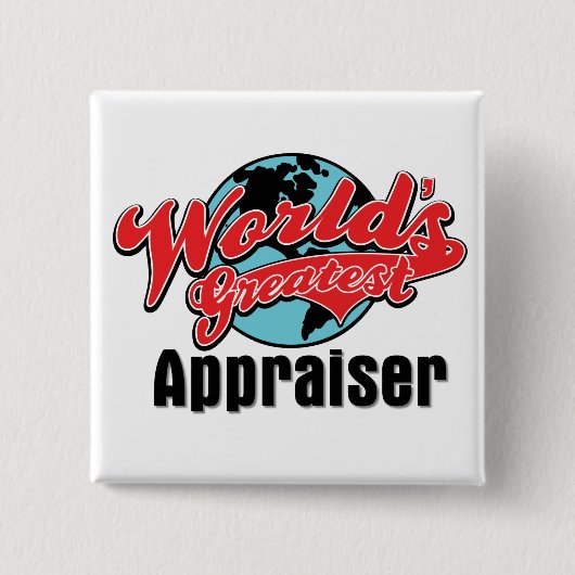 Grootste taxateur ter wereld vierkante button 5,1 cm (Voorkant)