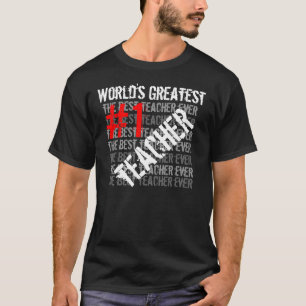 Grootste Teache #1 Teac van de beste Wereld van de T-shirt
